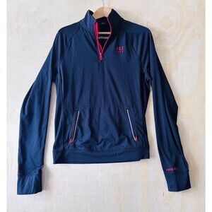 Abercrombie & Fitch Womens 1/4 Zip Jacket Size L Athletic Lightweight Preppy